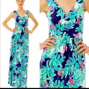 Lilly Pulitzer Sloane Maxi Dress Sz XS EUC